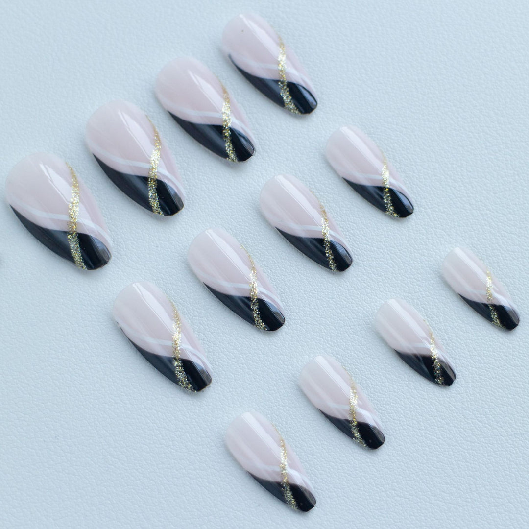 Artistic French Tip Nail Art