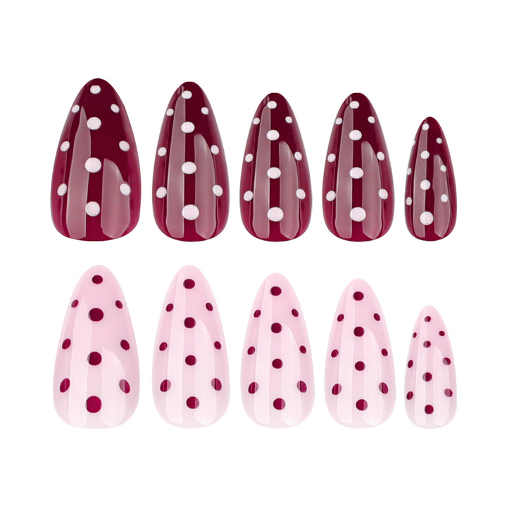Artful Nail Extensions with Dots and Elegant Accents Kalsten