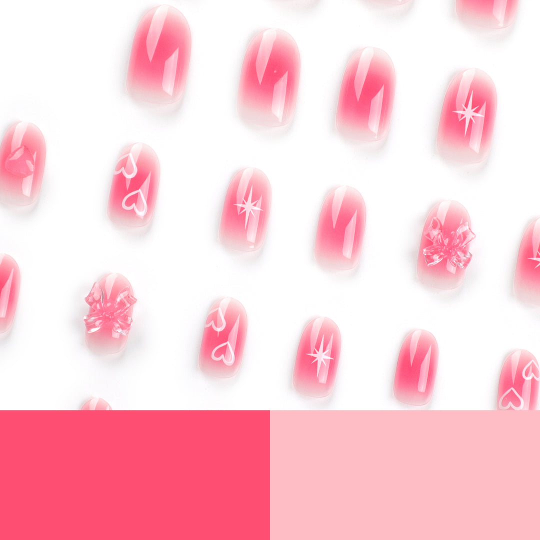 Artificial Nail Art with Romantic Design Kalsten