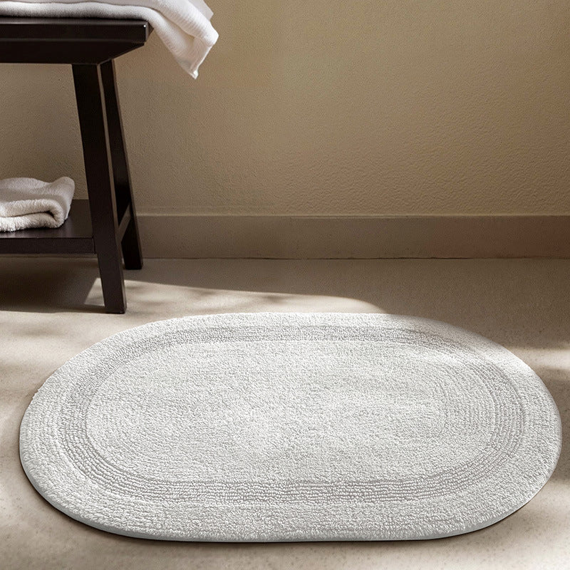 Soft Textured Round Bath Mat Kalsten