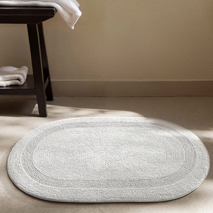 Soft Textured Round Bath Mat Kalsten