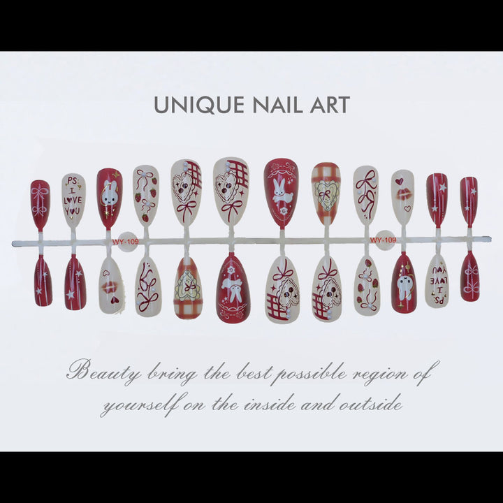 Whimsical Cartoon Press-On Nails Kalsten