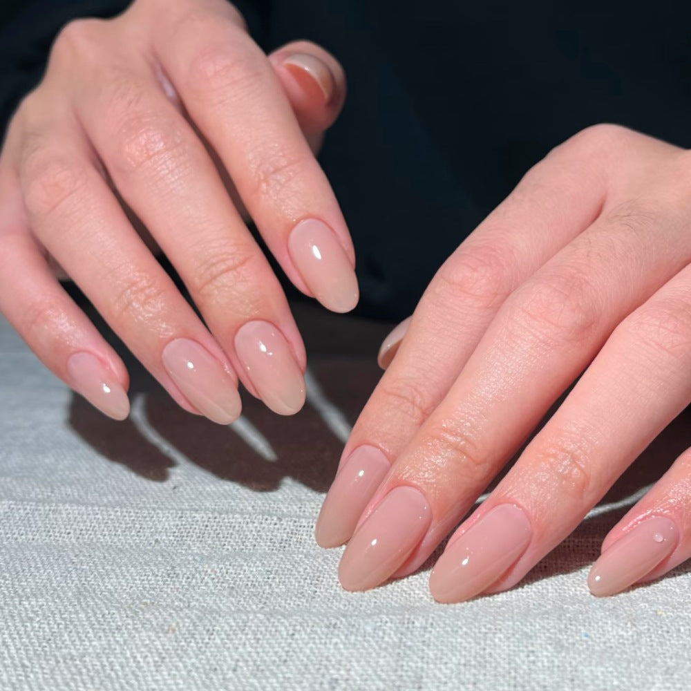 Natural Glossy Press-On Nails Kalsten
