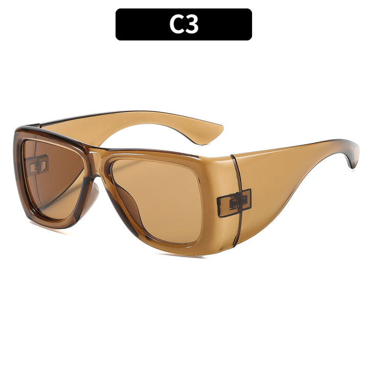 Bold Avant-Garde Shield Sunglasses