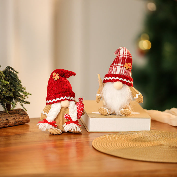 Decorative Christmas gnome figure with hat Kalsten