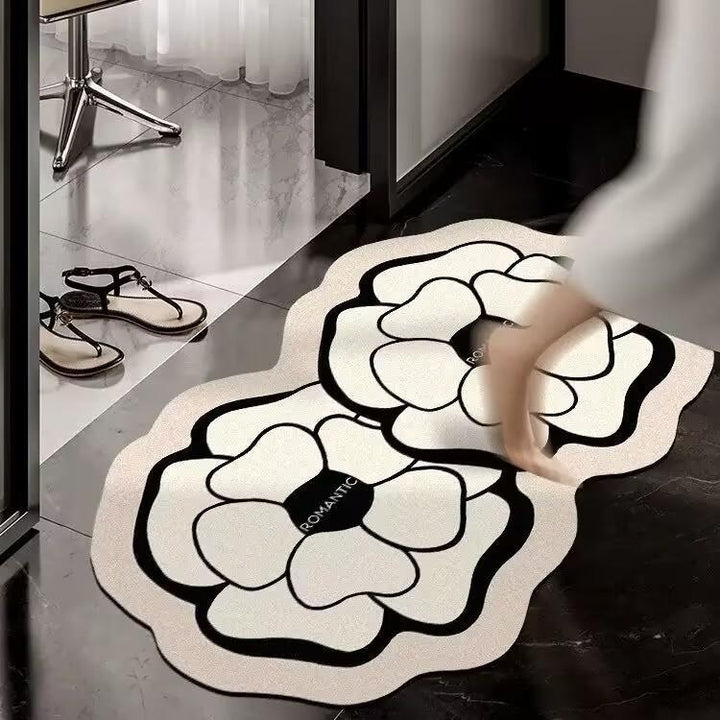 Floral Shaped Area Rug