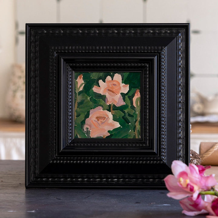 Ornate Floral Artwork Display Frame for Home