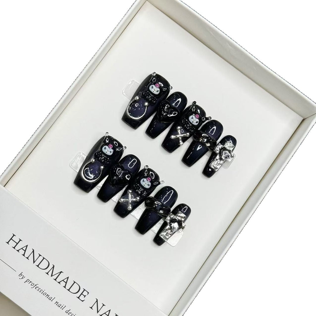 Creative Handmade Press-On Nail Art Set