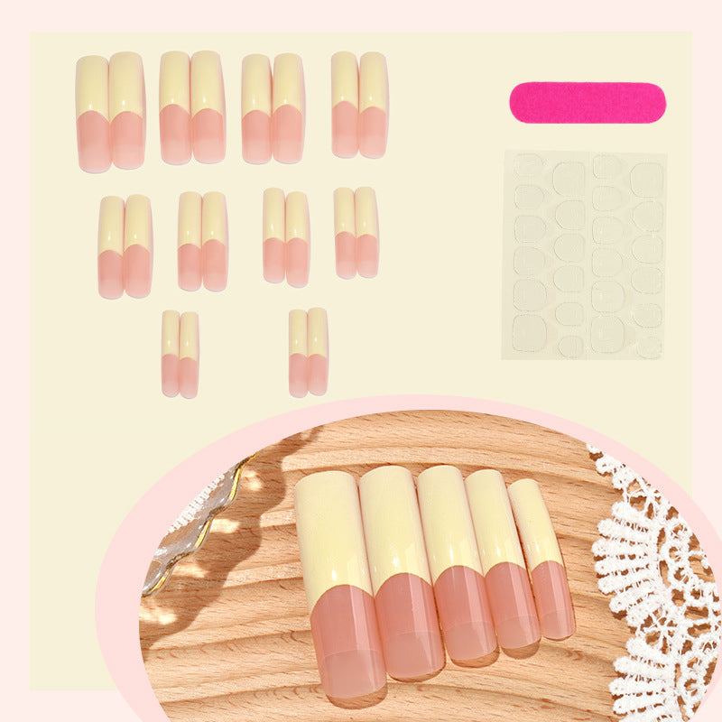 Premium French Tip Press-On Nail Set Kalsten
