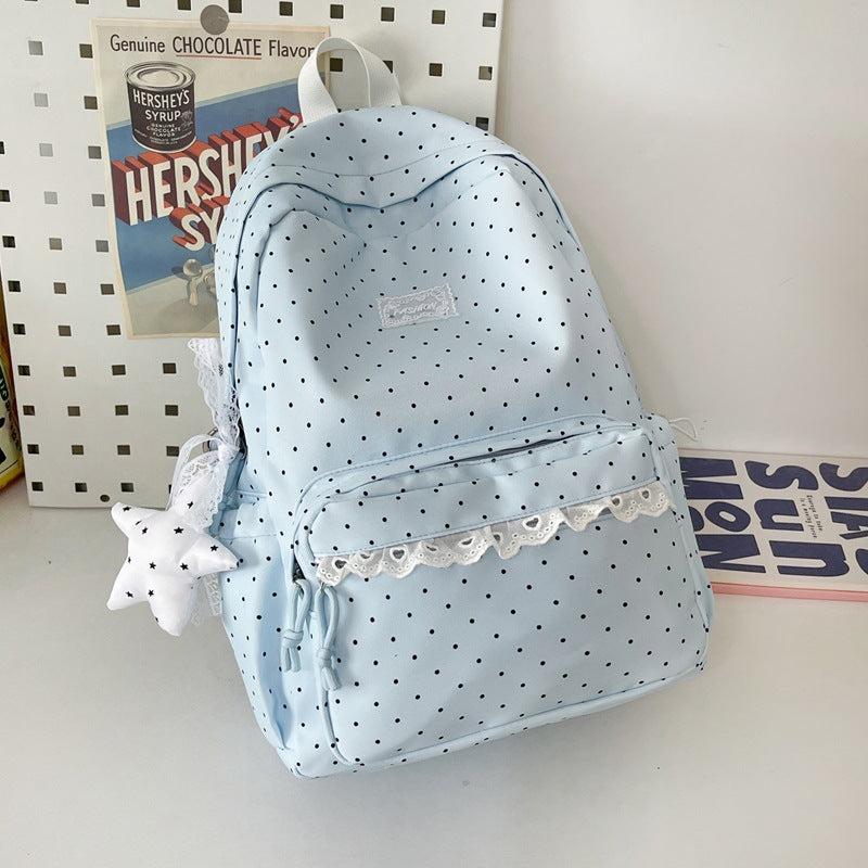 Cute Decorative Polka Dot Backpack Kalsten
