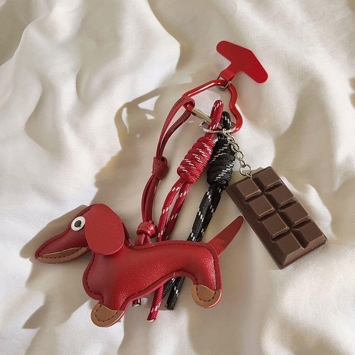 Dog-Shaped Charm Keychain Kalsten