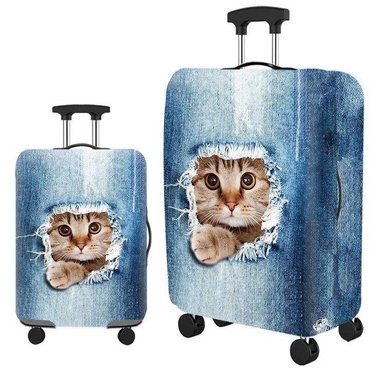 Ladies hard-shell suitcase with playful dog motif Kalsten