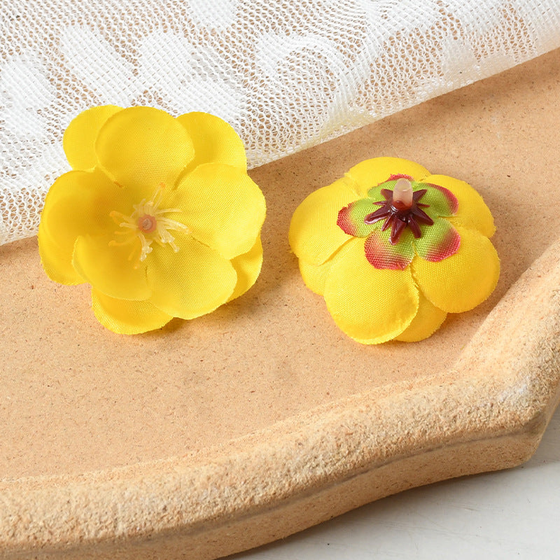 Elegant Fabric Floral Hair Clip Set