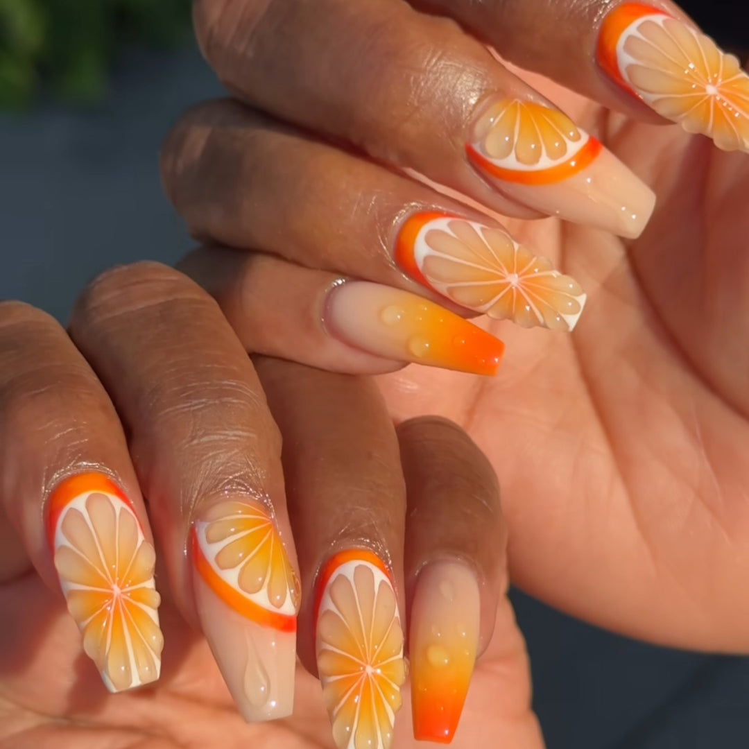 Artful Nail Extensions in Fruit Design Kalsten