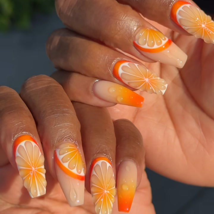 Artful Nail Extensions in Fruit Design Kalsten