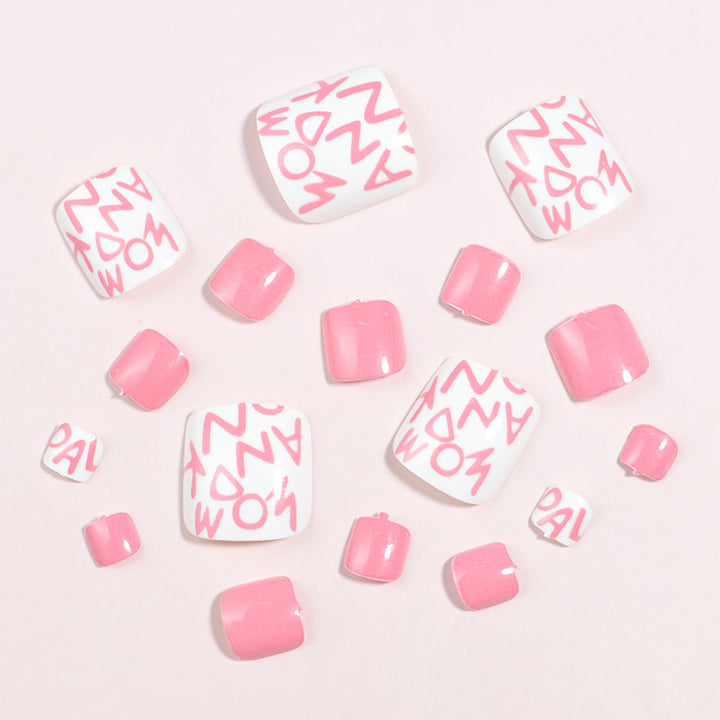 Artistic Floral Press-On Nail Art Set Kalsten