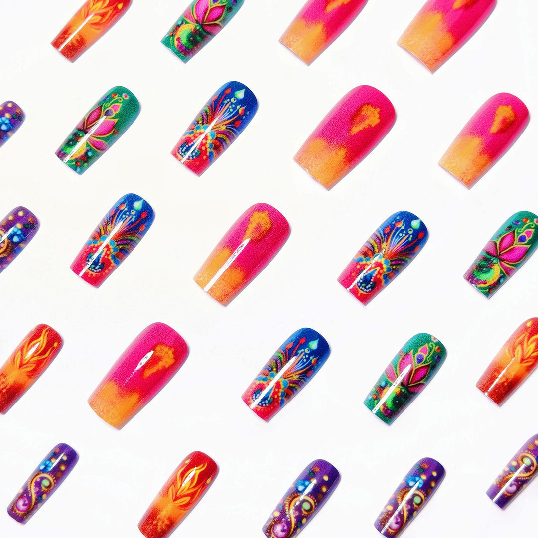Artificial nails with eccentric ornament design Kalsten