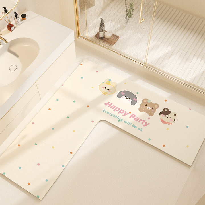 Non-Slip Colorful Bathroom Mat Kalsten