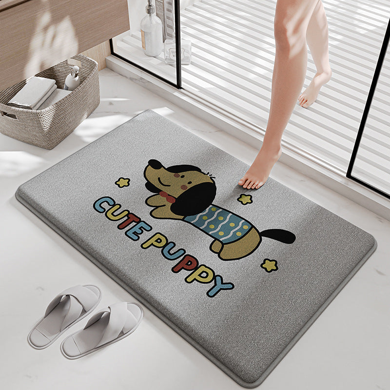 Funny Cartoon Bath Mat Kalsten