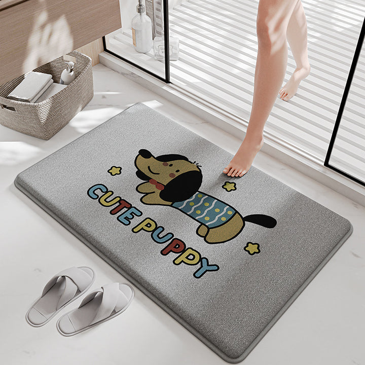 Funny Cartoon Bath Mat Kalsten