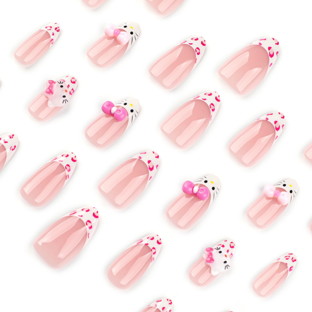 Artful Nail Extensions with Cute Motif Accents Kalsten