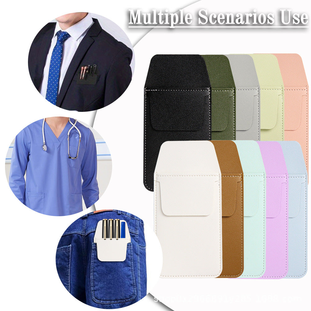 Stylish Leather Pencil Case Holder