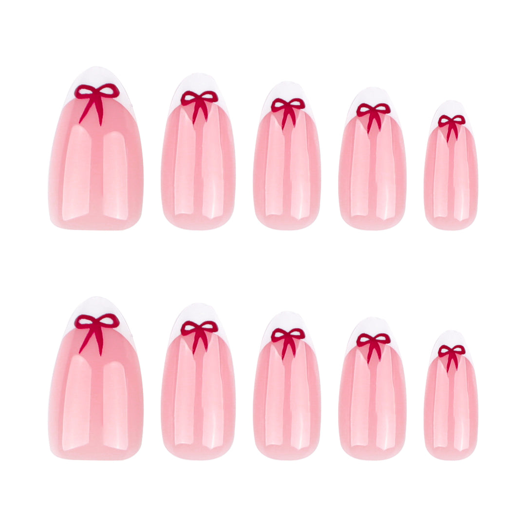 Elegant nail art with bow design Kalsten