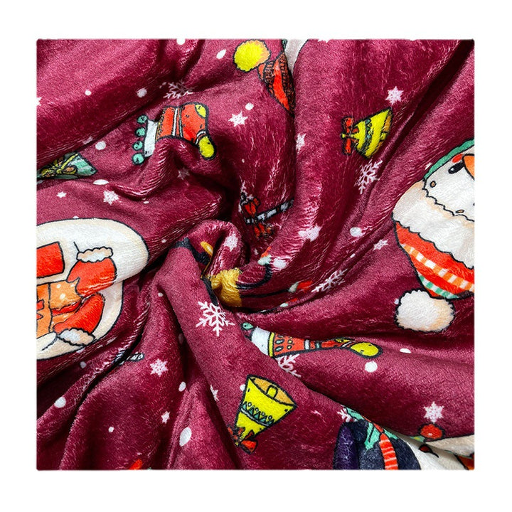 Christmas-Themed Plush Blanket