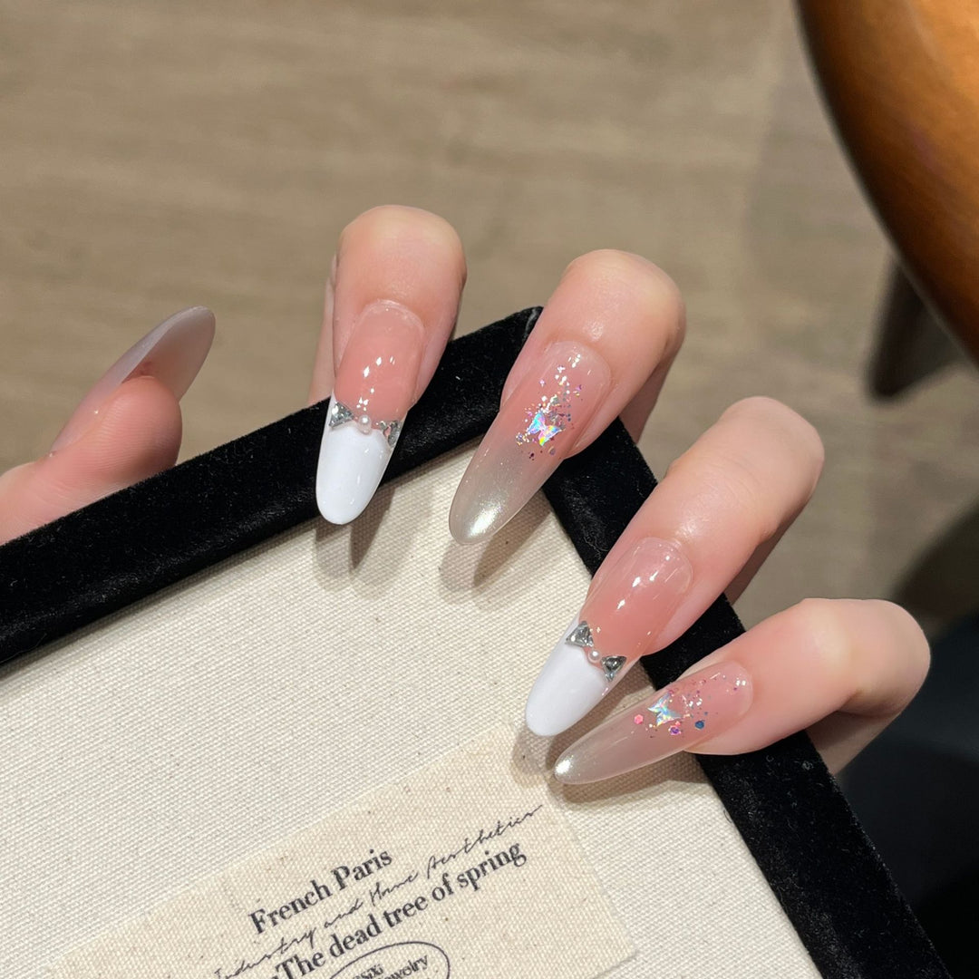 Decorative Stiletto Press-On Nails Kalsten