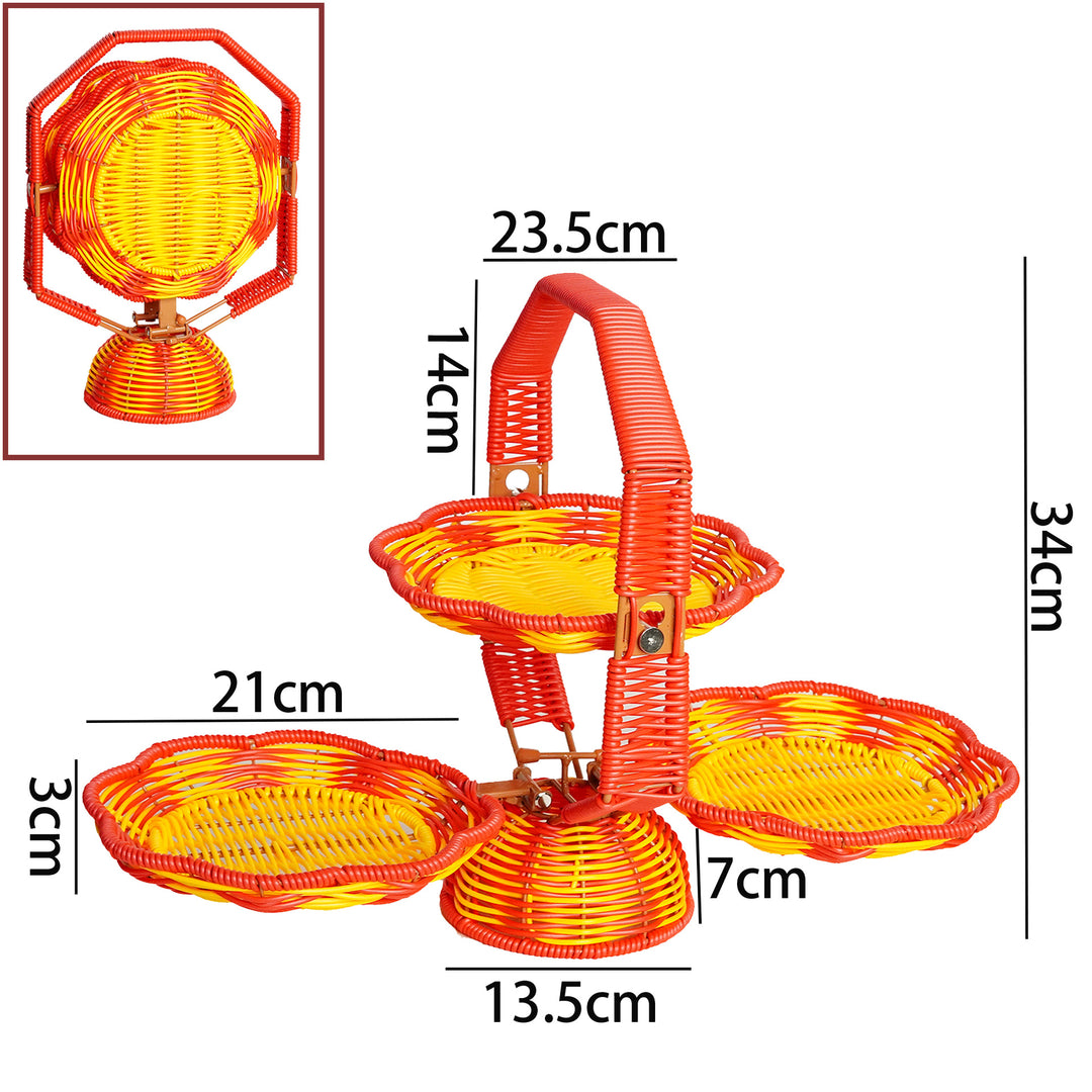 Multi-Layered Woven Serving Basket Kalsten