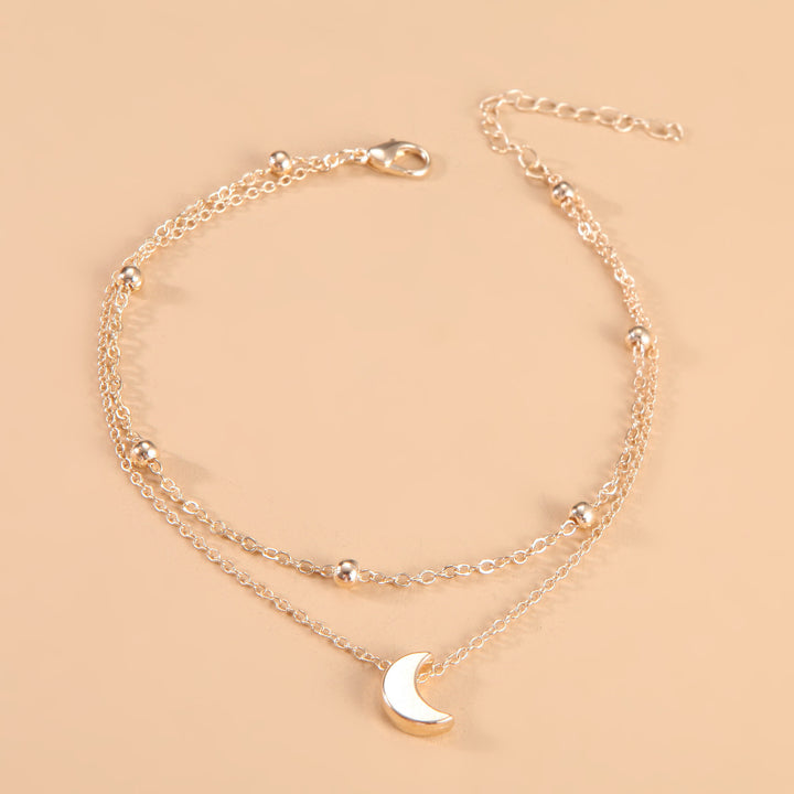 Celestial Moon Charm Anklet Kalsten