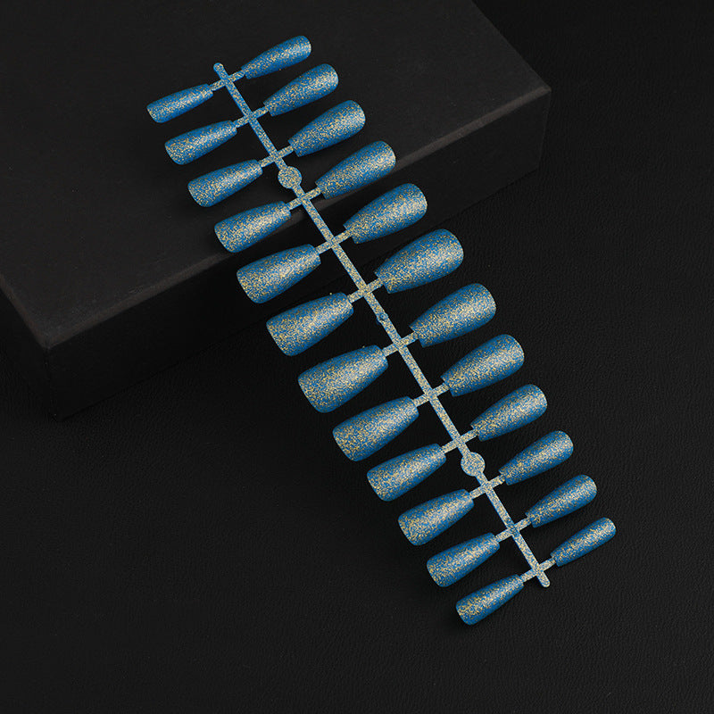 Artificial Nail Set with Elegant Glitter Effect Kalsten