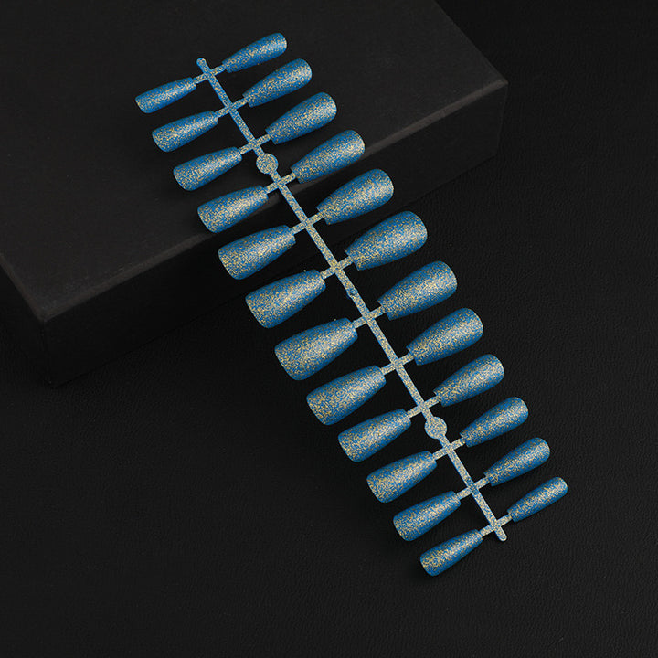 Artificial Nail Set with Elegant Glitter Effect Kalsten