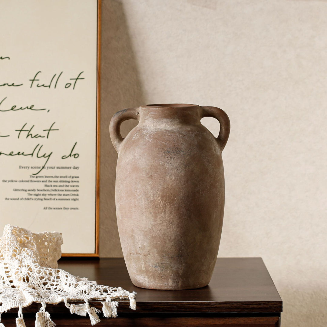 Rustic Terracotta Vase Kalsten