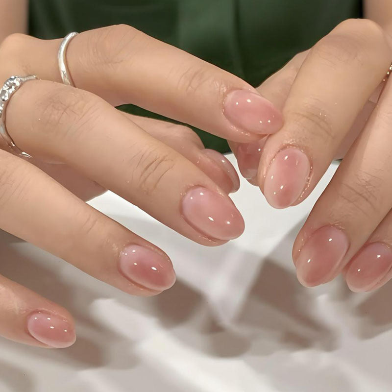 High-quality artificial nail set with elegant natural finish Kalsten