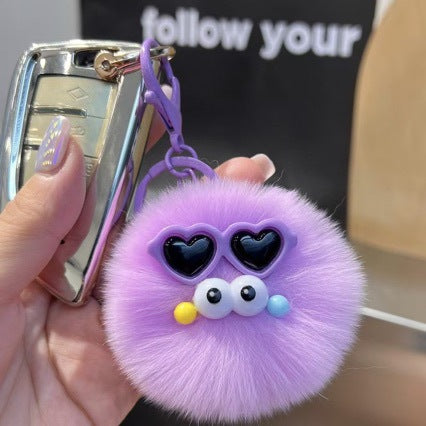 Cute Furry Pom Pom Keychain Kalsten