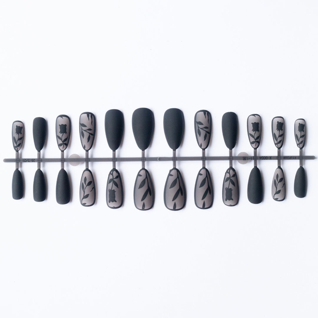 Artistic Floral-Inspired Nail Art Set
