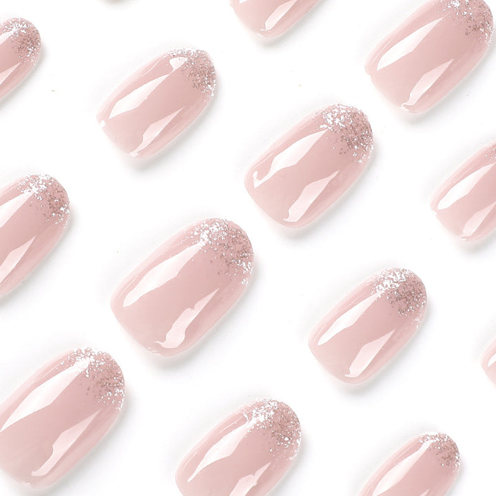 Artful nail polish applications with elegant glitter finish Kalsten