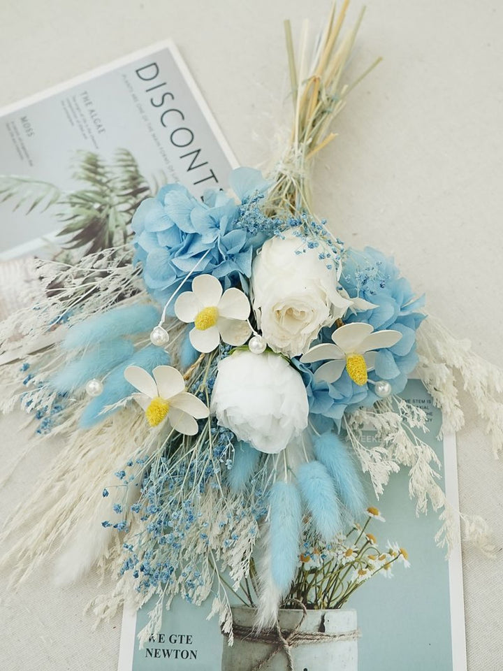 Dried Flower Bouquet with Decorative Accents
