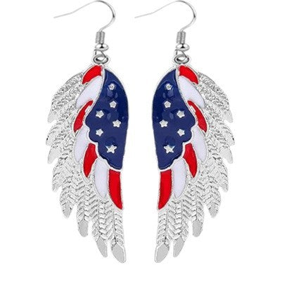 Ladies playful star earrings with crystal embellishment and hook closure Kalsten
