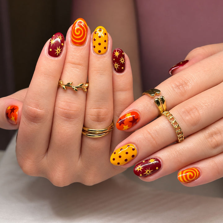 Artistic Seasonal Press-On Nail Set