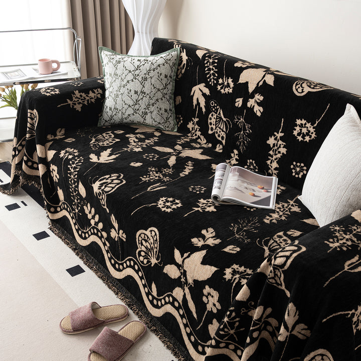 Flower Pattern Couch Blanket Covers