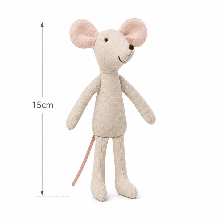 Handmade Organic Cotton Mouse Doll Pair