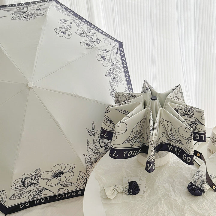 Women's Folding Umbrella with Creative Art Design Kalsten