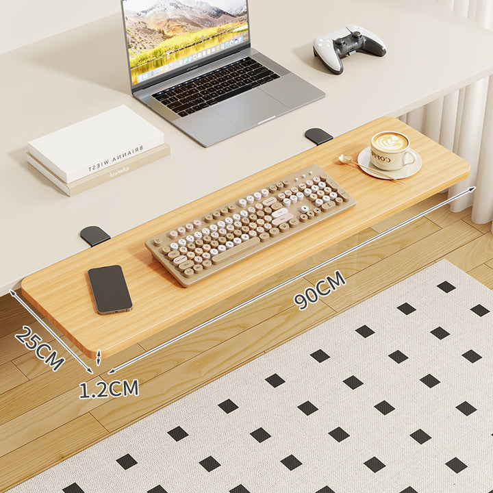 Clip-On Bamboo Folding Cup and Snack Side Table with Adjustable Swivel Clamp