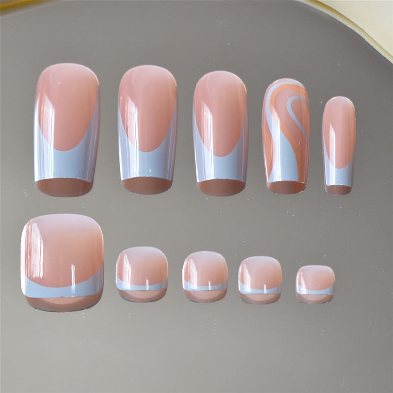 Artistic Swirl Design Press-On Nails Kalsten