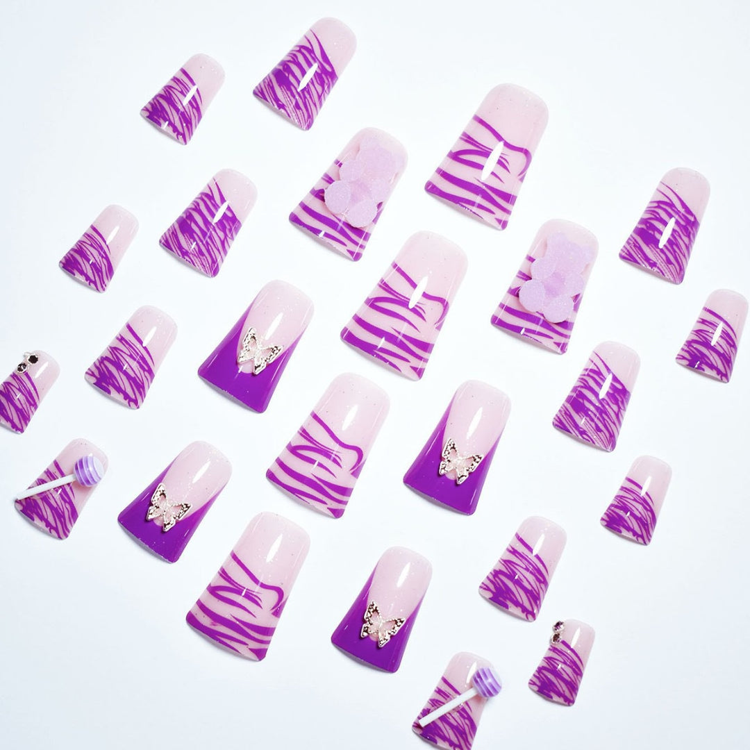 Creative Butterfly and Candy Inspired Nail Set Kalsten