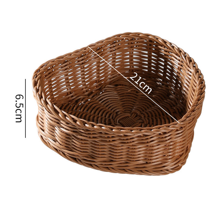 Heart-Shaped Woven Storage Basket Kalsten