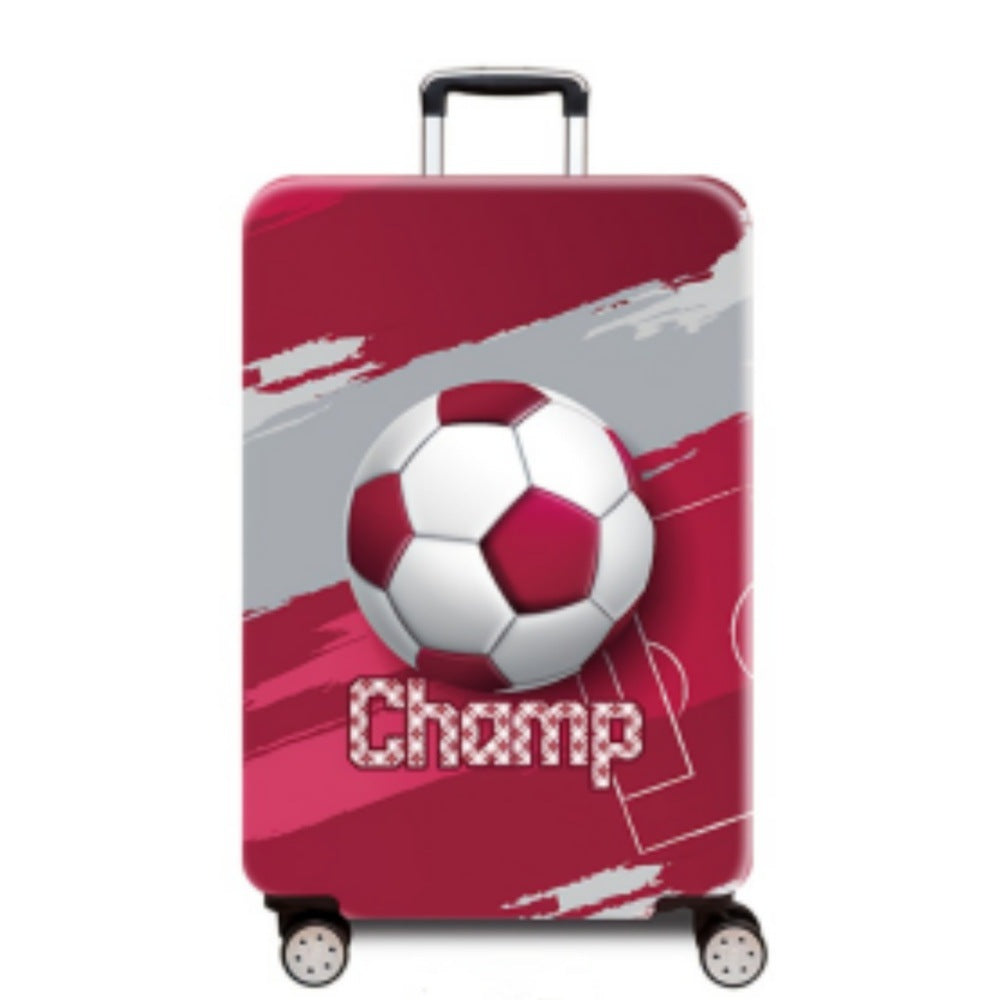 Women's hard-shell suitcase with dynamic football motif Kalsten