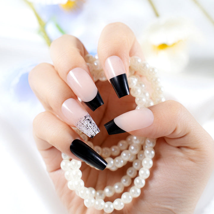 Stylish Long Coffin Press-On Nail Set Kalsten